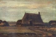 Vincent Van Gogh, Farmhouse with Peat Stacks (nn04)